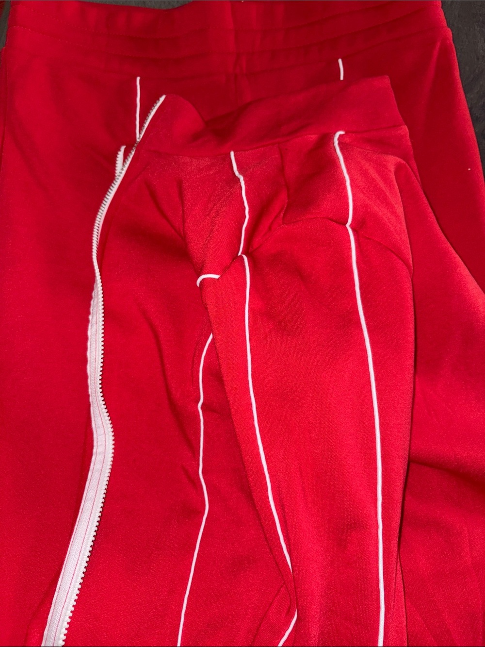 Fashion Nova Red Kassidy Fleece Pant Set - Picture 3 of 3